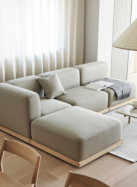 karimoku case日本进口北欧风日式简约模块组合沙发矮背舒适