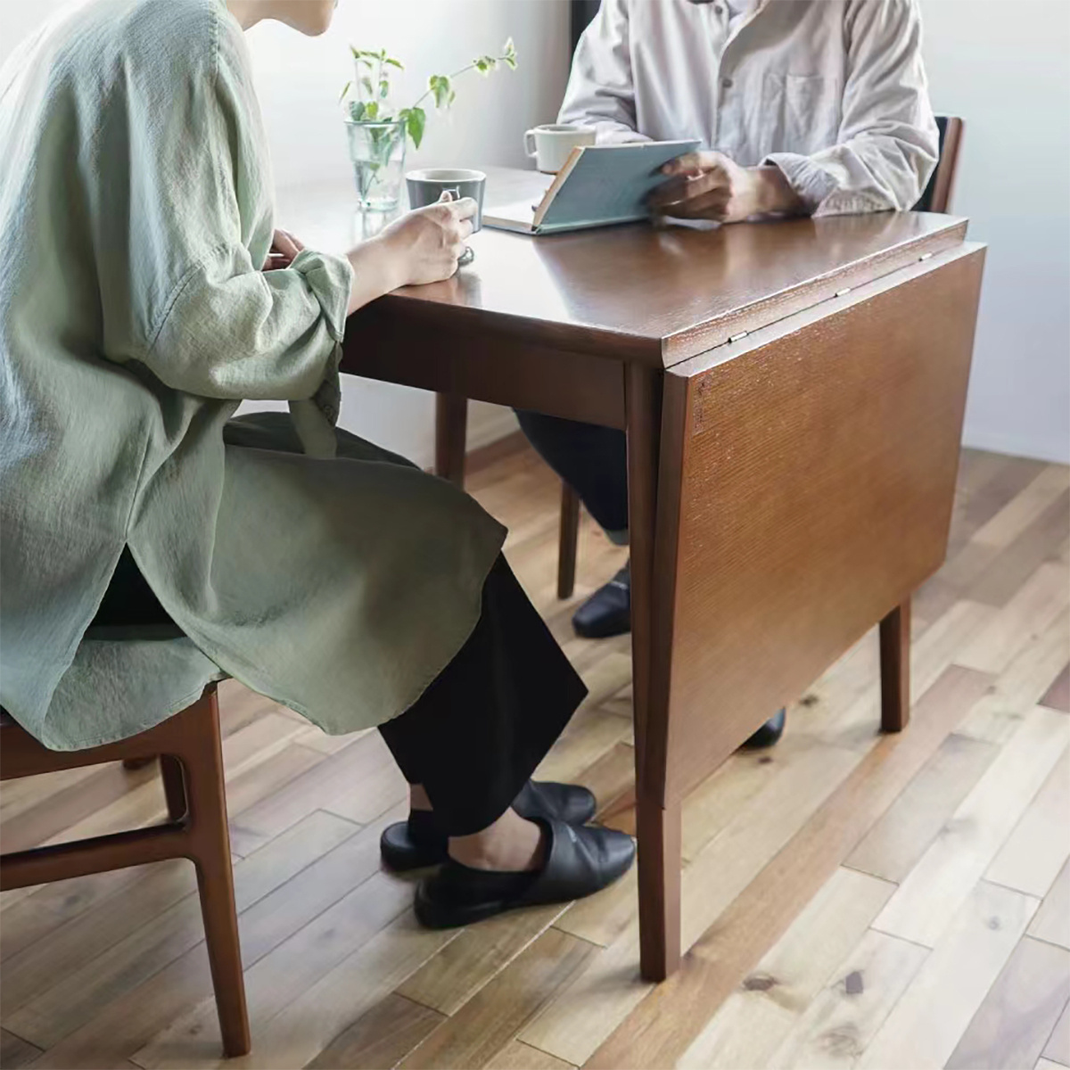 karimoku60蝴蝶桌日式复古折叠桌