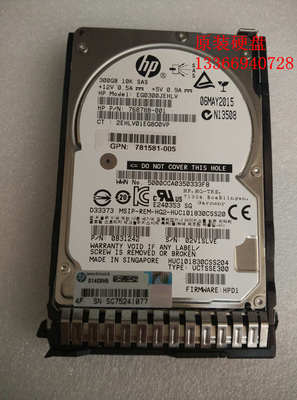 HP/惠普 785067-B21 785410-001 300G SAS 2.5 10K 12G   硬盘