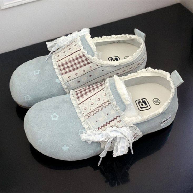 2026春秋新款蓝色勃肯鞋平底甜美大头一脚蹬单鞋小清新春款女鞋子,女鞋,勃肯鞋/软木鞋,淘宝优惠券,粉丝福利购,淘宝优惠卷