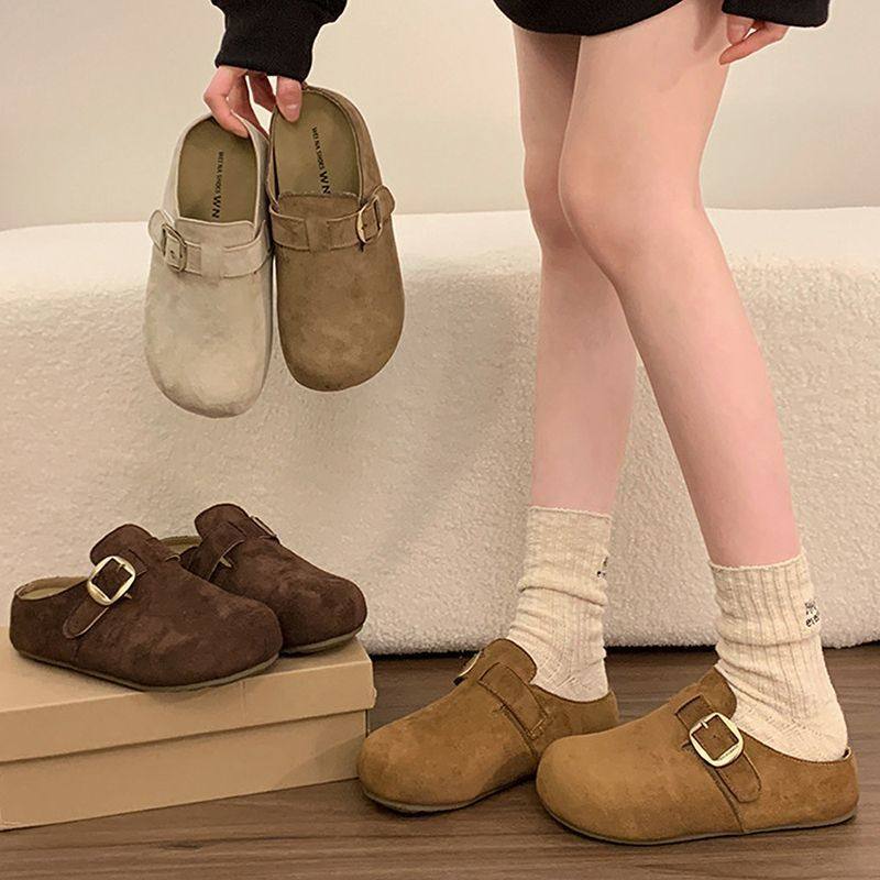 巨好看厚底内增高勃肯鞋包头半拖鞋女春秋外穿2026新款一脚蹬单鞋,女鞋,勃肯鞋/软木鞋,淘宝优惠券,粉丝福利购,淘宝优惠卷