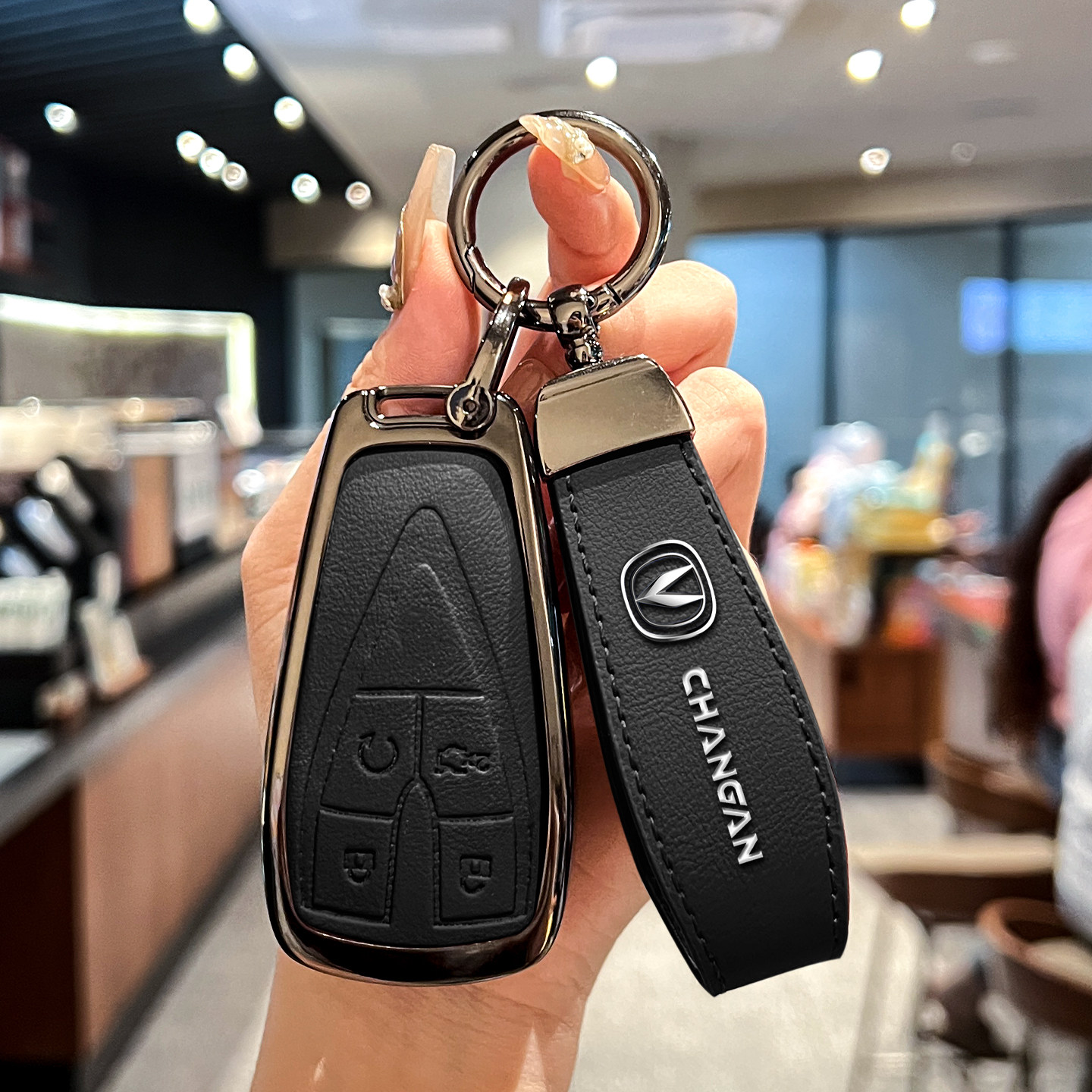 长安cs55plus钥匙套26新款cs75汽车univ四代逸动壳x5plus扣包unit