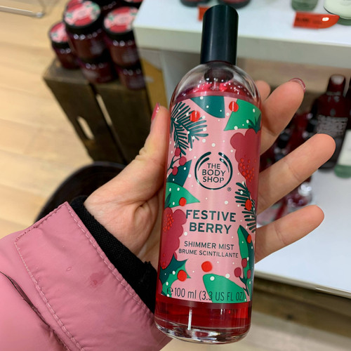 闪粉Thebodyshop提亮香水喷雾