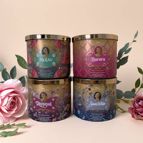 Bath&Body Works香薰三芯蜡烛411g BBw迪迪尼公主联名限量版