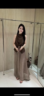 新款 套装 小香风2025秋季 时尚 半身裙两件套洋气显瘦潮 女无袖 上衣