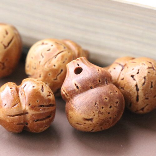 桃核雕刻葫芦野生纯手工diy