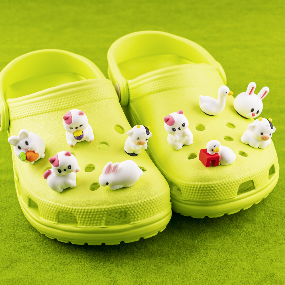 3D立体卡骆驰洞洞鞋花扣动物款卡通鞋上装饰品可拆配件洞洞鞋带扣