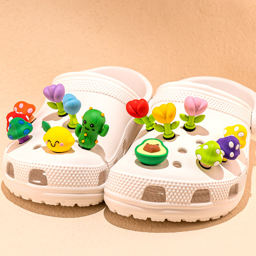 新款3D立体鞋花夏威夷沙滩洞洞鞋装饰配件鞋花鞋扣沙滩夏季鞋配饰