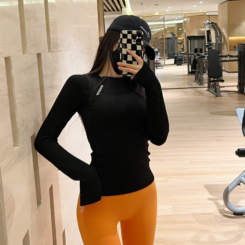 瑜伽服长袖瑜伽服橘子摇摇