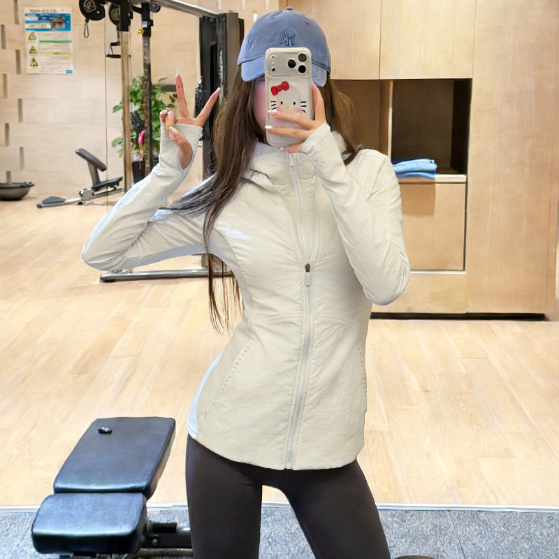 白色宽松休闲保暖健身棉服外套女户外运动长袖连帽假两件瑜伽服冬,运动服/休闲服装,运动茄克/外套,淘宝优惠券,粉丝福利购,淘宝优惠卷