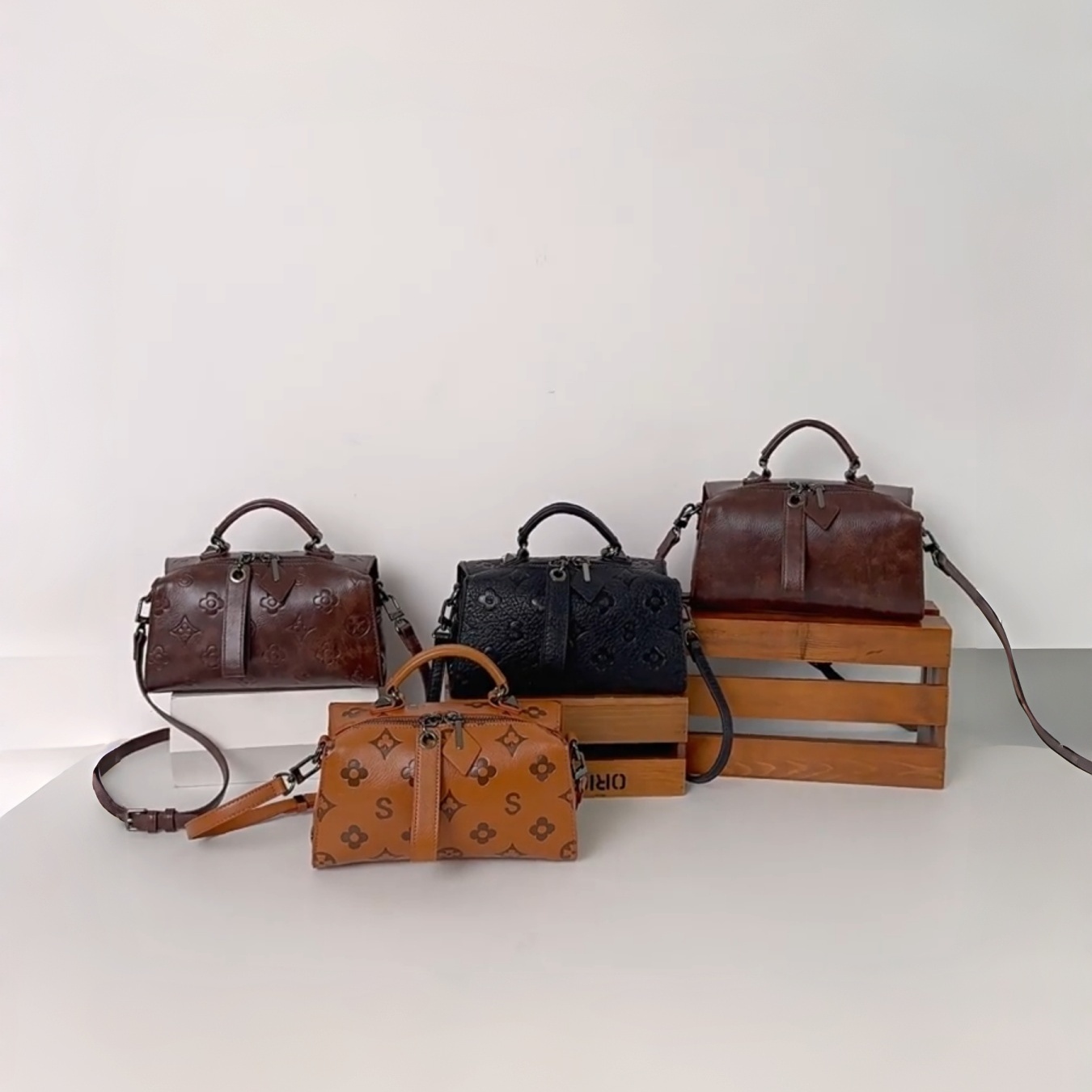 时尚复古高级感枕头包包单肩包