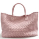 手工质感编织包上课通勤包2024大容量旅游包休闲手提单肩网红女包