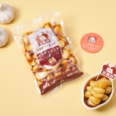 亲嘴蒜糖蒜正宗糖醋蒜下饭菜泡椒大蒜头腌制即食菜甜蒜400g袋装