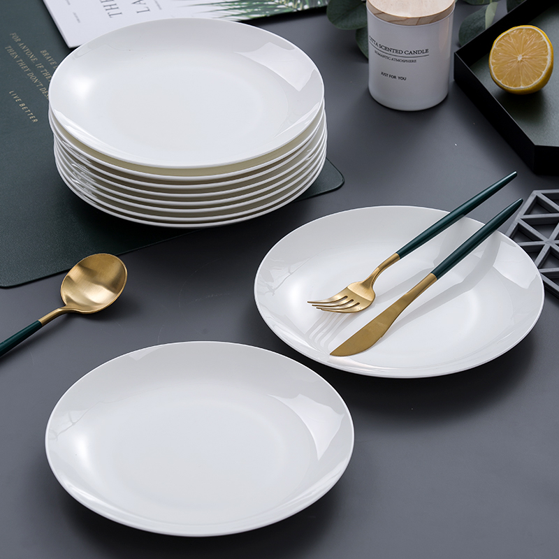 嘉兰骨瓷质纯白多用途盘子