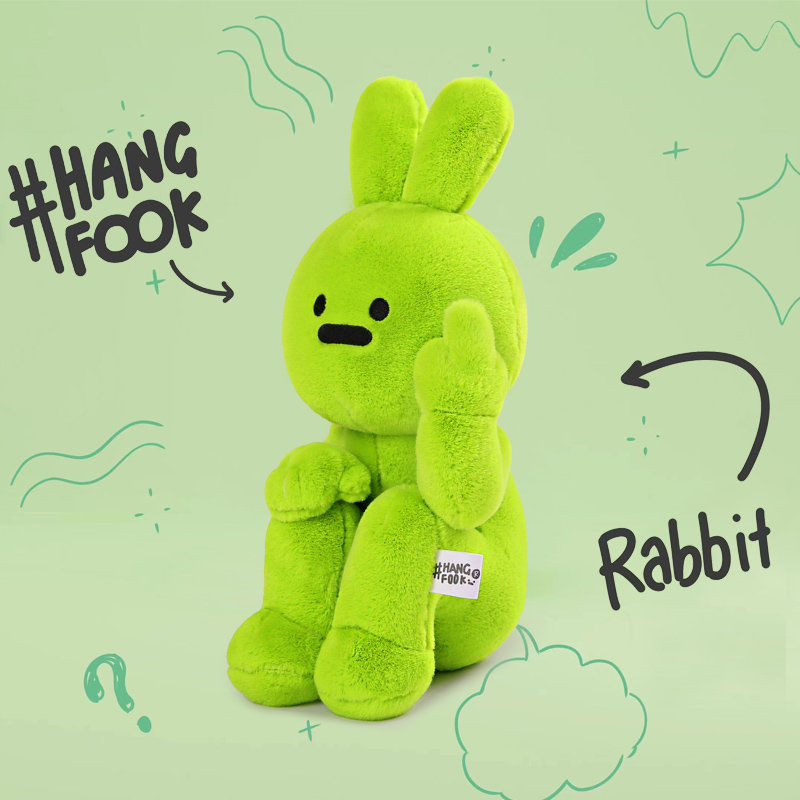Hangfook艺术家联名兔子公仔ins毛绒玩具玩偶男女友生日礼物正版