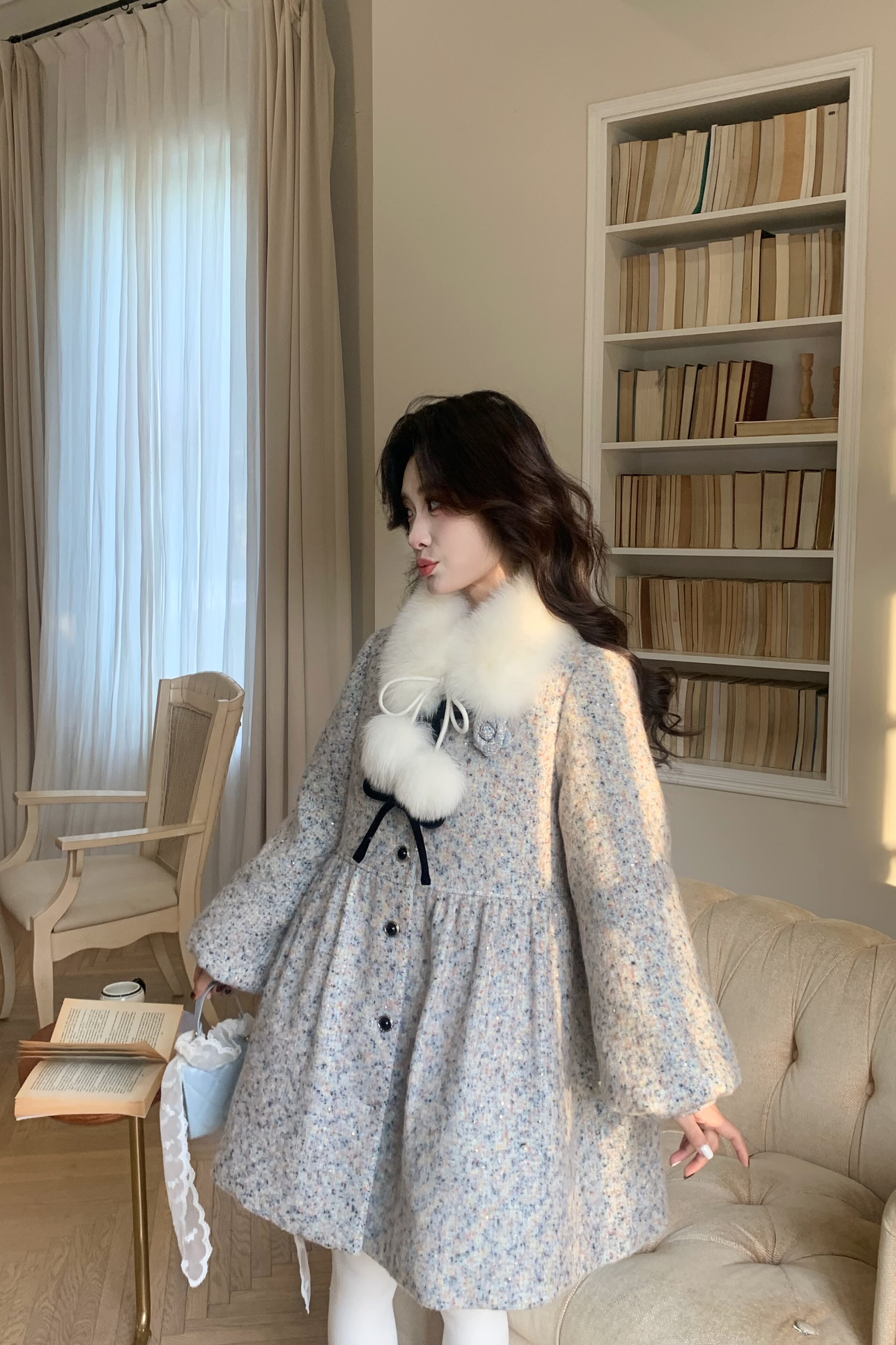 可可可欣【一抹心动羽绒外套】女装洋气时尚休闲原创小众老钱风