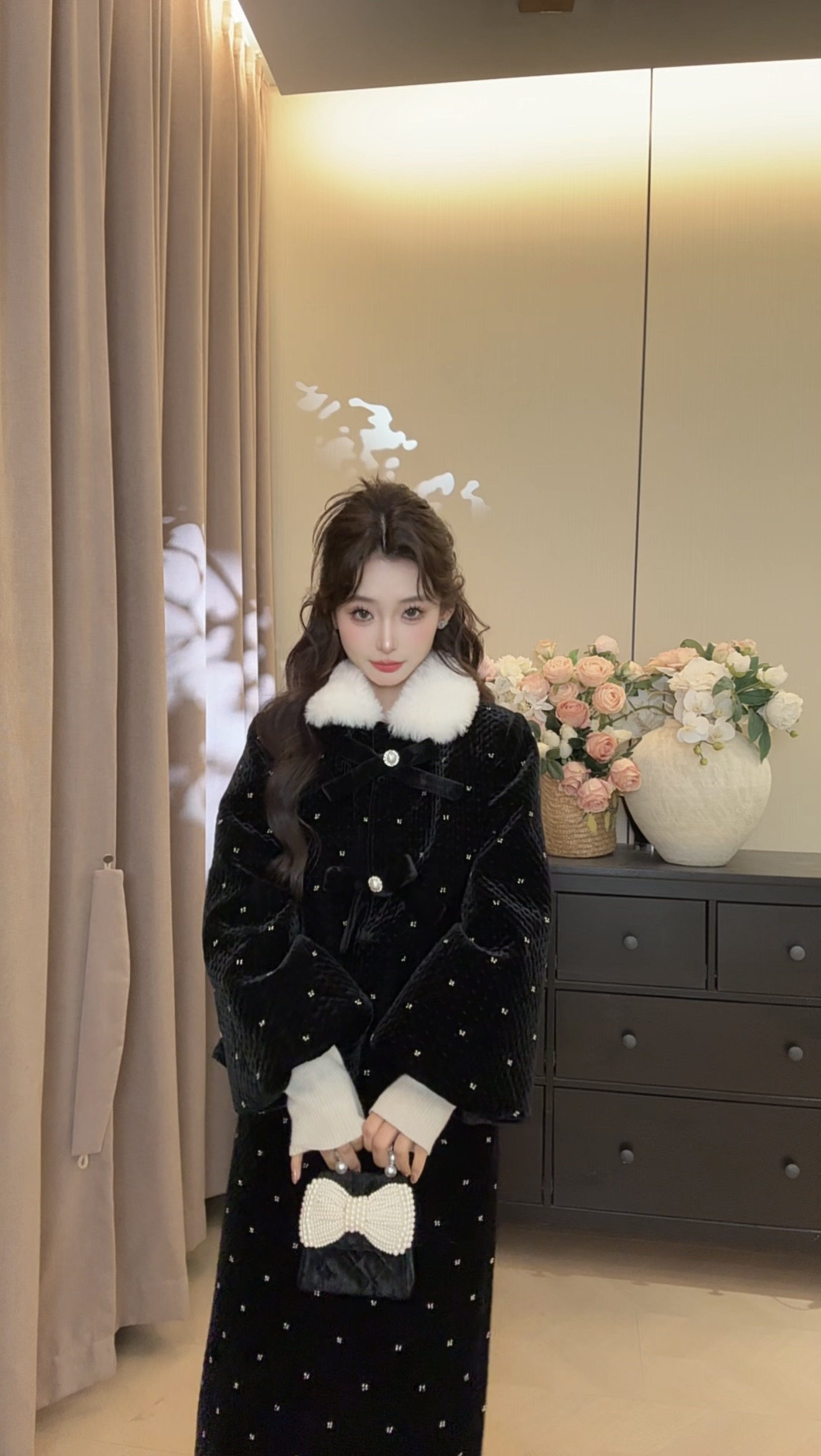 可可可欣【怦然心动羽绒套装】女装洋气时尚休闲原创小众老钱风