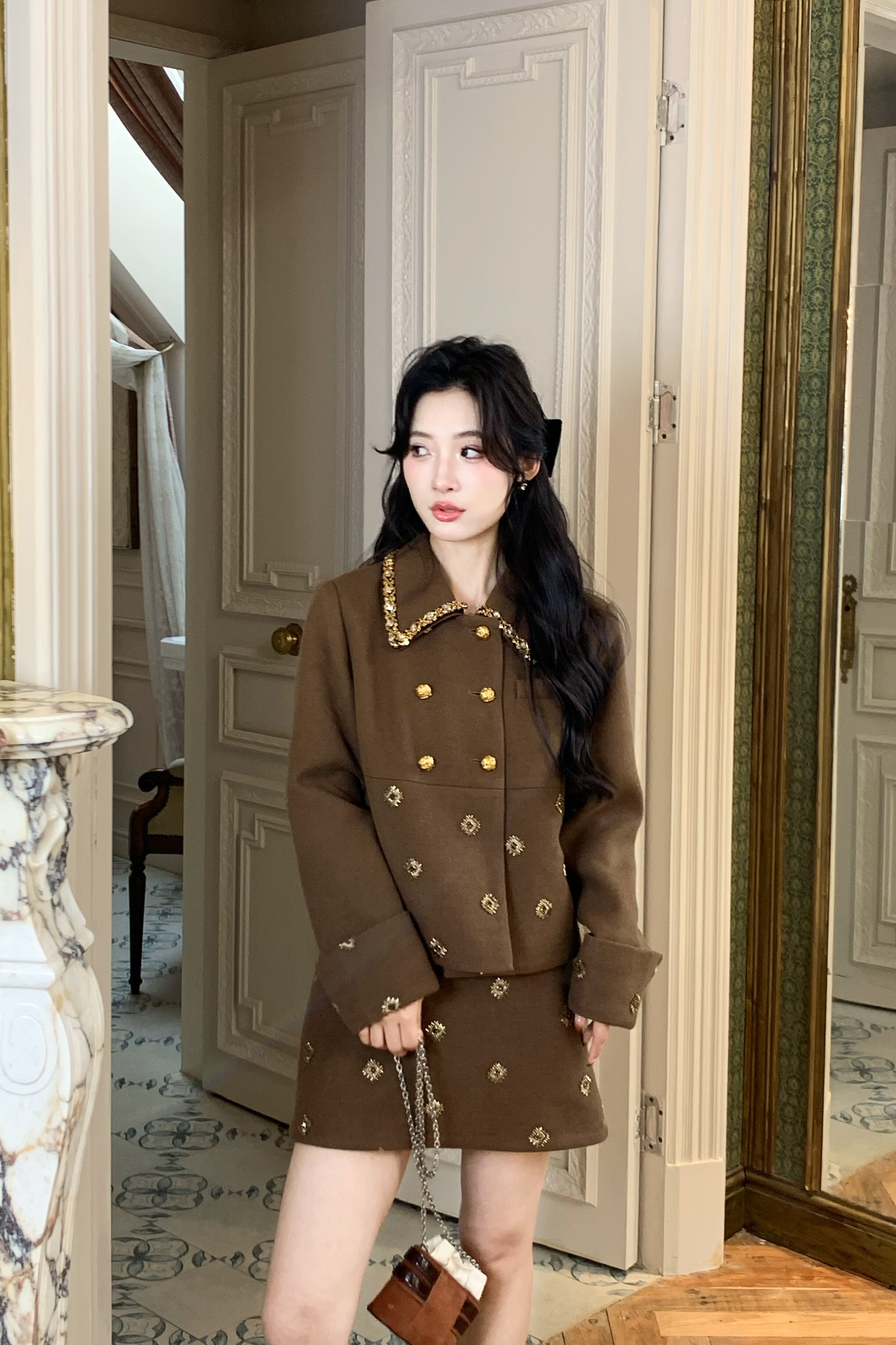 可可可欣【复古旋律套装】品质女装洋气时尚休闲原创小众老钱风