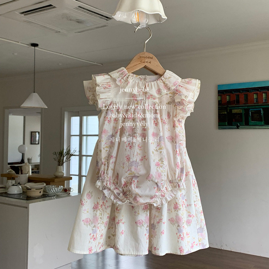 韩版童装女宝宝夏季包屁哈衣