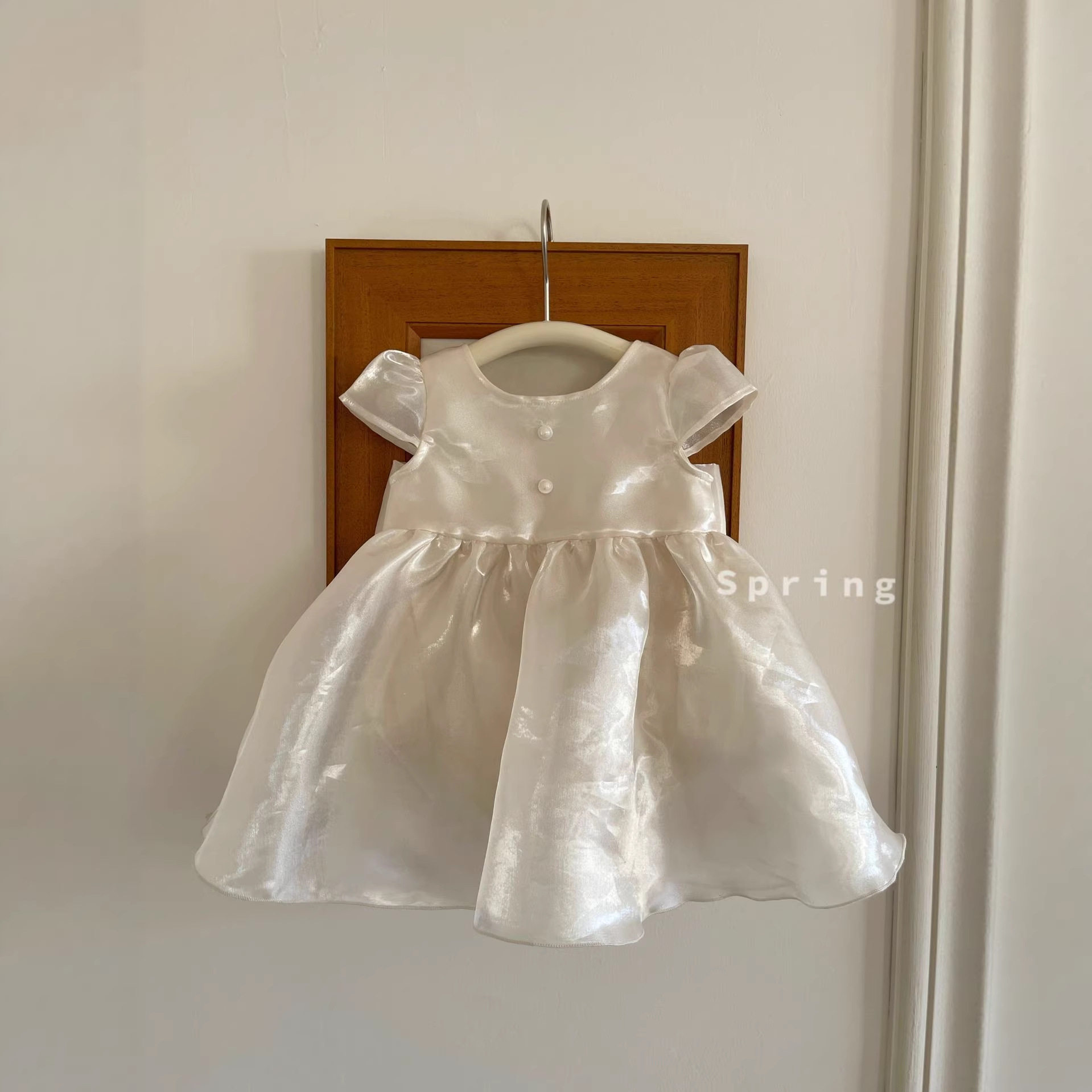 韩版童装 春夏款 女童连衣裙公主服 女孩蝴蝶结蓬蓬裙礼服包屁裙