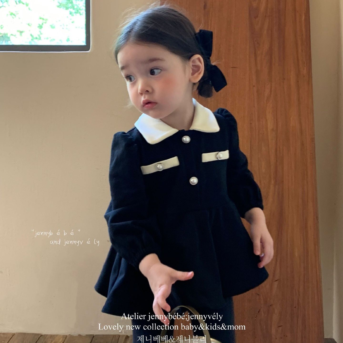 韩版童装 秋新款 婴幼儿长袖小香风爬服女宝宝赫本风连体哈衣裙