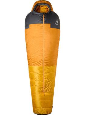 代购HAGLOFS户外羽绒睡袋女垂直wraparound梯形内胆设计