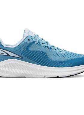 代购Altra女士跑步鞋缓震支撑透气防滑蓝色网面材质白色中底