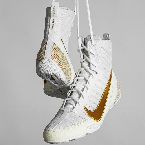 代购Nike Machomai 3耐克白金配色绒面革男女拳击摔跤鞋训练鞋