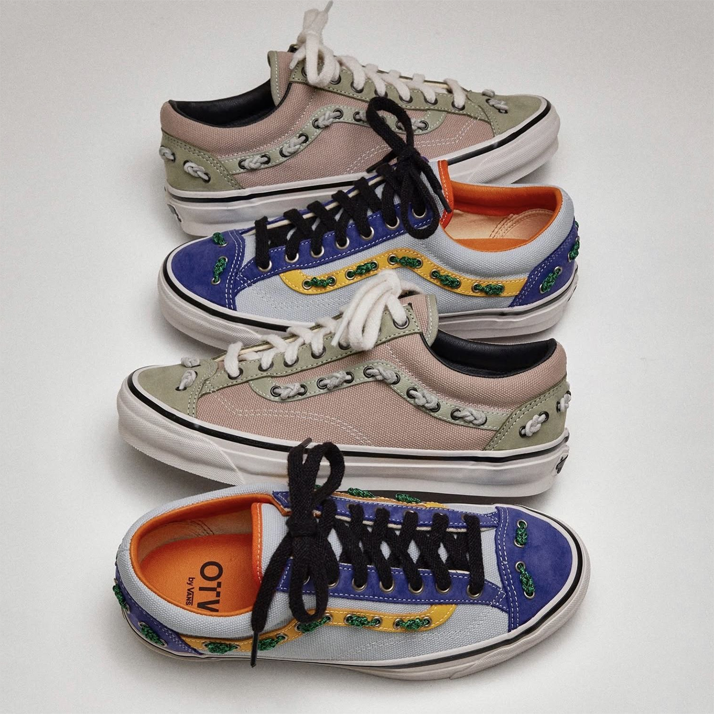 代购VANS OTW OLD SKOOL 36 KNOT范斯复古尼龙绳结绑带休闲板鞋