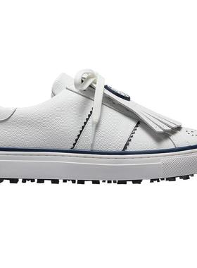 代购GFORE女士高尔夫球鞋防滑轻便舒适耐磨白色防水皮革材质