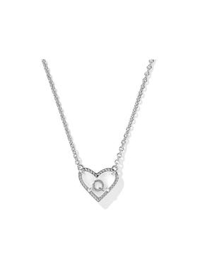 代购Kendra Scott女士项链简约优雅时尚百搭心形字母Q金属材质