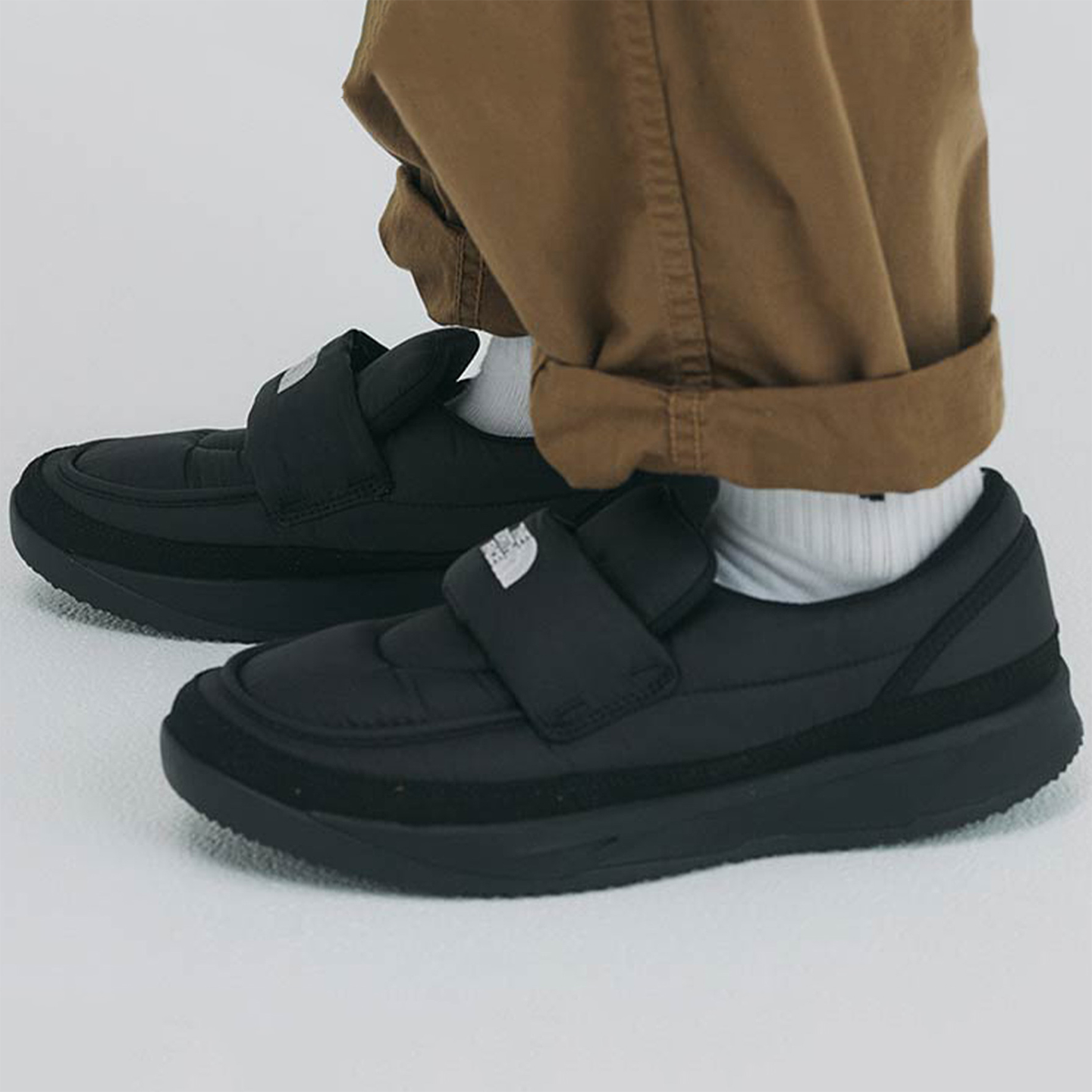 THE NORTH FACE Nupsi北面加厚保暖低帮一脚蹬乐福鞋秋冬休闲鞋