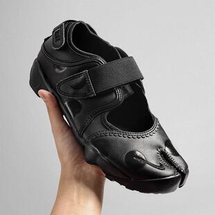 代购Nike Air Rift Dot耐克时尚潮流波点皮面分趾鞋女士运动跑鞋
