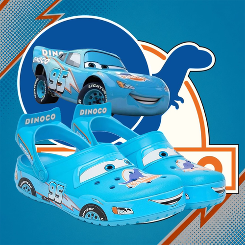 代购Lightning Mcqueen x Crocs卡骆驰汽车总动员闪电麦克洞洞鞋