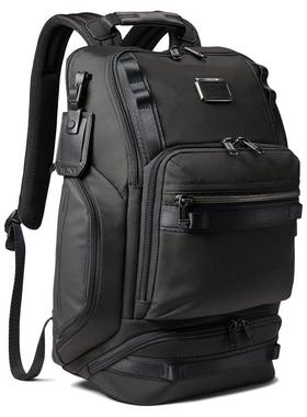 代购途明Tumi Alpha Bravo Renegade经典黑色尼龙男士双肩包可放