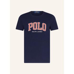 polo 圆领直筒T恤舒适弹力内里印花上衣 ralph lauren男式
