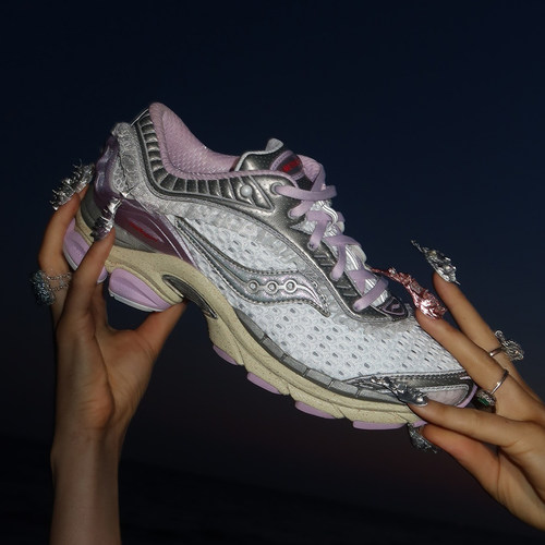 代购Metagirl X Saucony Progrid Paramount索康尼联名月光紫跑鞋
