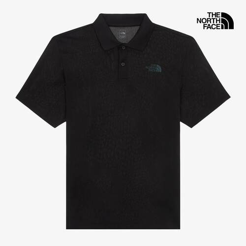 代购THE NORTH FACE北面男士POLO衫速干轻量舒适穿着防汗黑色