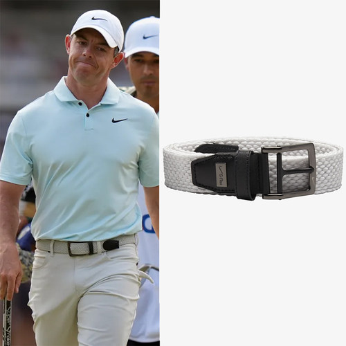 代购Nike Golf Stretch Woven Belt耐克麦克罗伊款编织高尔夫腰带