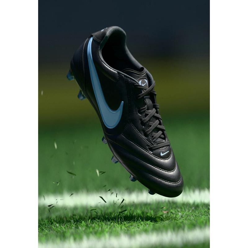 代购Nike耐克男士足球鞋防滑鞋钉缓震内垫轻量设计包裹性强黑色