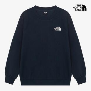 代购THE NORTH FACE北面男士卫衣保暖舒适棉质深蓝日常休闲外套