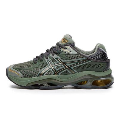 代购Asics Gel-Kinetic 2.0亚瑟士复古军绿色拼色男士跑鞋26新款