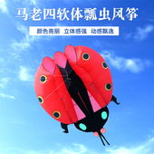 潍坊马老四风筝软体瓢虫风筝大型软体成人款 风筝