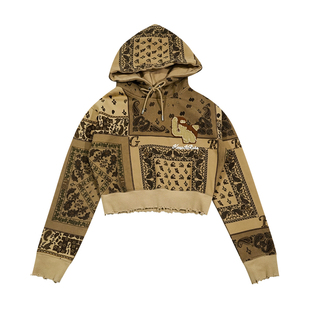 帽衫 ProjectPaisley腰果花3.0辣妹短款 废土破坏 GRAF原创品牌