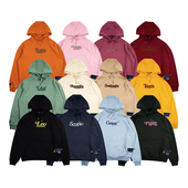 GRAF原创品牌12Signs十二星座说唱歌词刺绣印花夜光星星卫衣帽衫