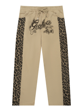 GRAF原创品牌【TheSample】基础采样系列破坏豹纹AK天使毛圈长裤