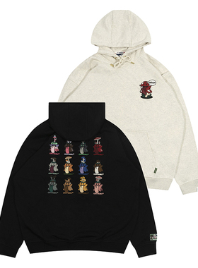 GRAF原创品牌【Shroom】12朵魔幻蘑菇BooGhost可爱鬼2.0毛圈帽衫