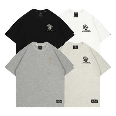 字母宽松短袖美式刺绣GRAF