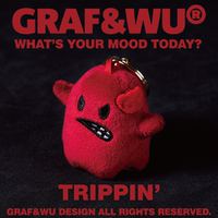 GRAF Original Brand [Mini Version] What's your mood today? Mood Cute Ghost plush toy keychain thumbnail 2
