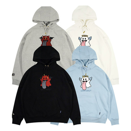 GRAF&WU可爱鬼天使帽衫